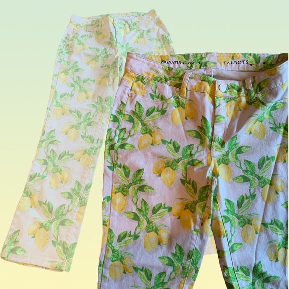 Talbots Lemon Pants🍋 - Picture 3 of 4